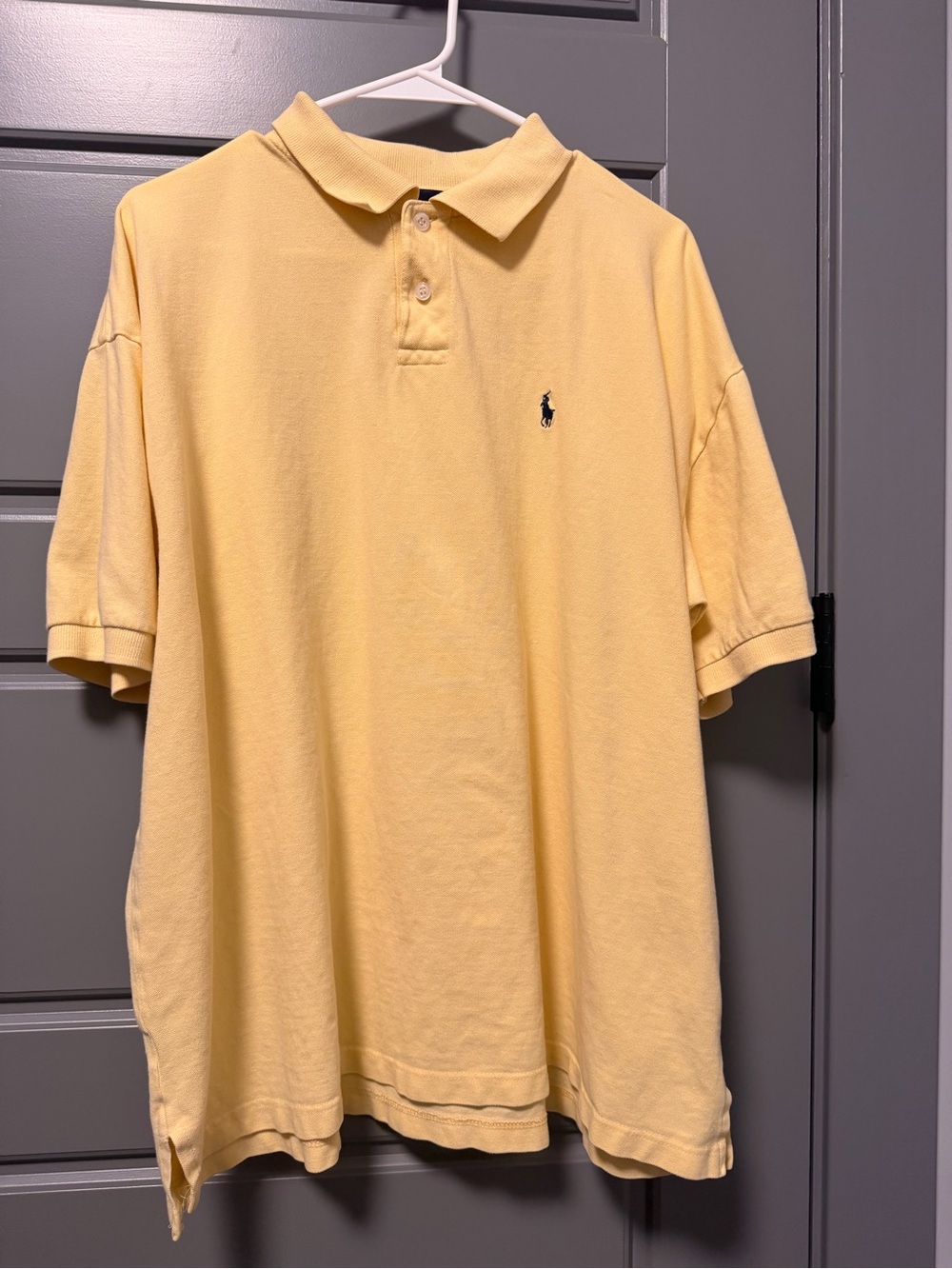 Ralph Lauren Blue Label Polo Yellow Cotton Short-Sleeve Shirt XXL